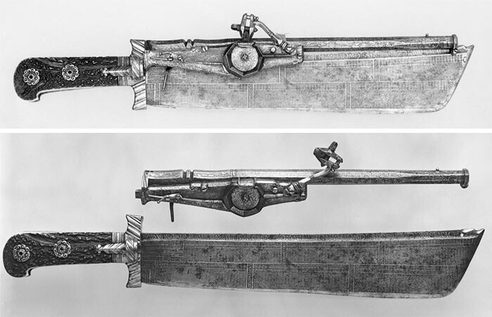26. Немецкий охотничий нож. Он же ружье, он же календарь, 1528-29 гг.